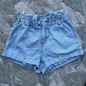 PACSUN Shorts Womens 2 Mom Shorts Light Wash Super High Rise Denim